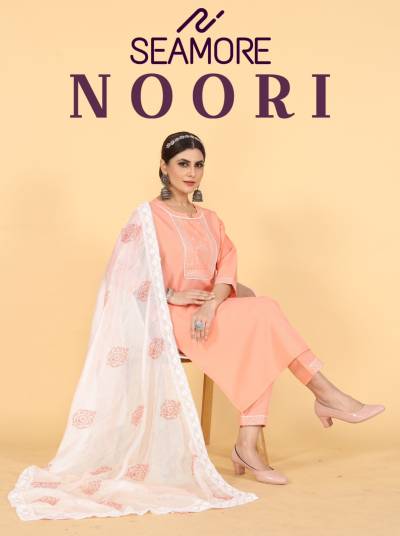 SEAMORE NOORI 5009 TO 5013 DESIGNER COTTON SALWAR SUIT WHOLESALER IN INDIA